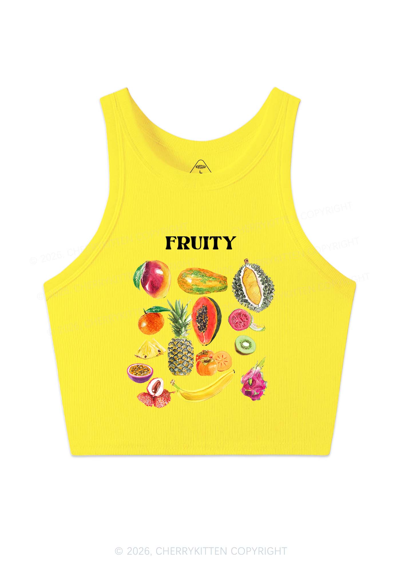 Fruity Y2K Crop Tank Top Cherrykitten