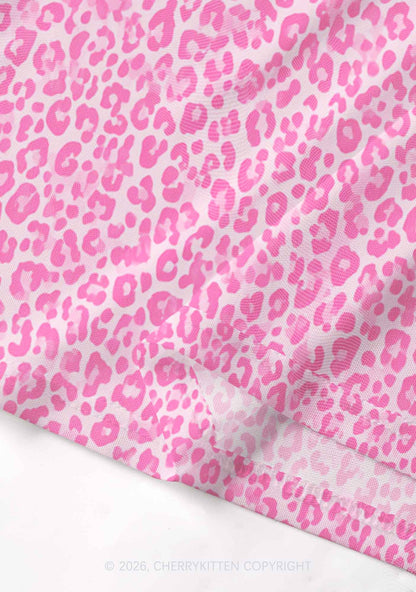 Pink Leopard Y2K Mesh Muscle Tank Cherrykitten