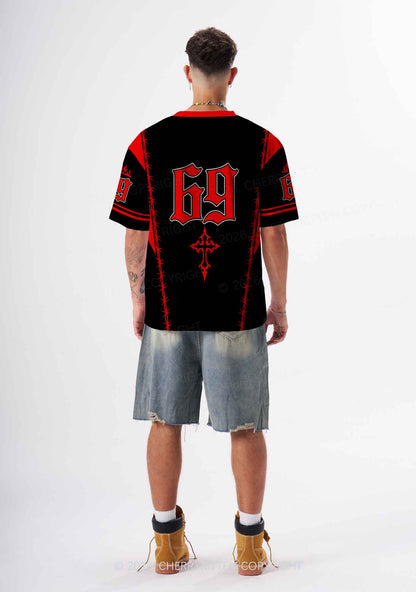 Red Better A Faggot Than A Fascist Pride Y2K Sport Jersey Shirts Cherrykitten