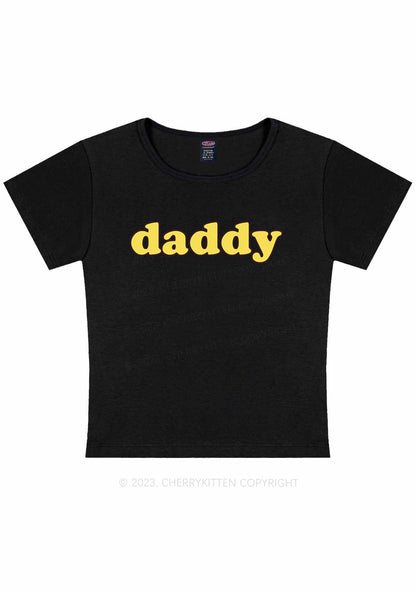 Just Daddy Y2K Baby Tee Cherrykitten