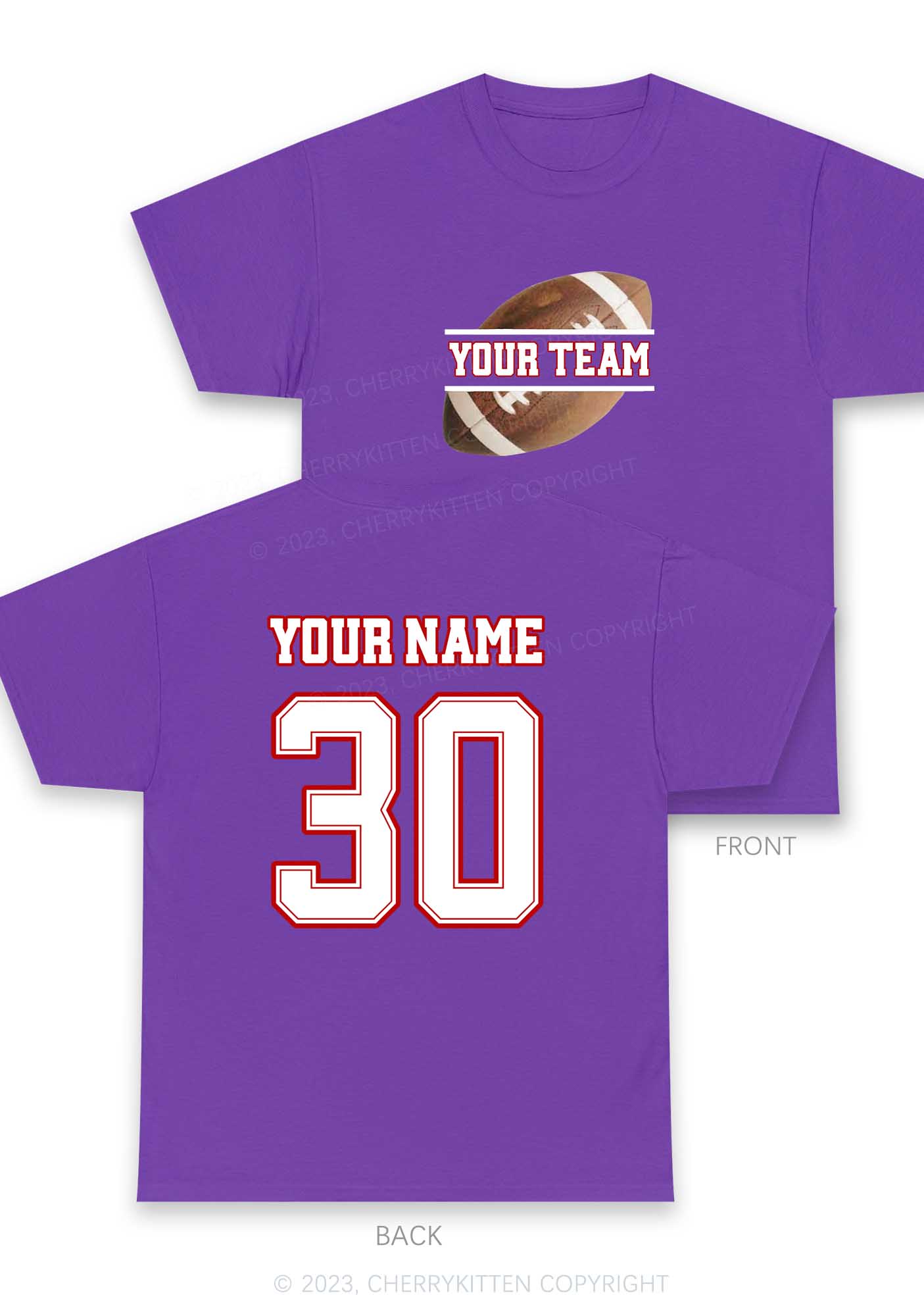 Custom Team&Name Super Bowl Y2K Chunky Shirt Cherrykitten