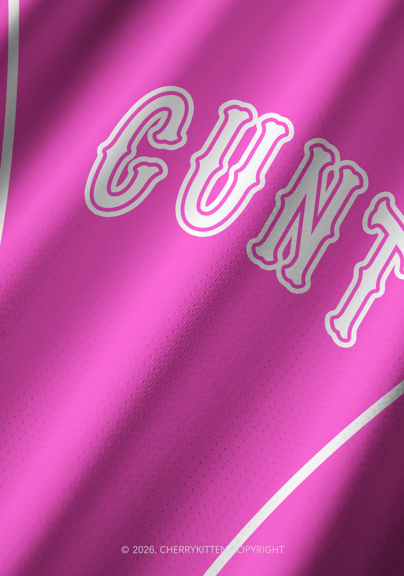 Pink Cxxt Y2K Football Jersey Shirts Cherrykitten