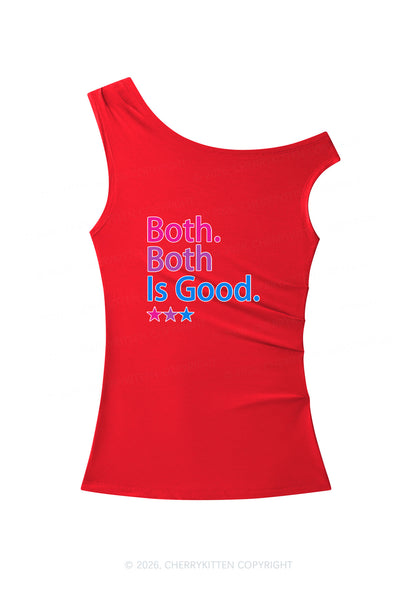 Both Is Good Pride Y2K Off Shoulder Tank Top Cherrykitten