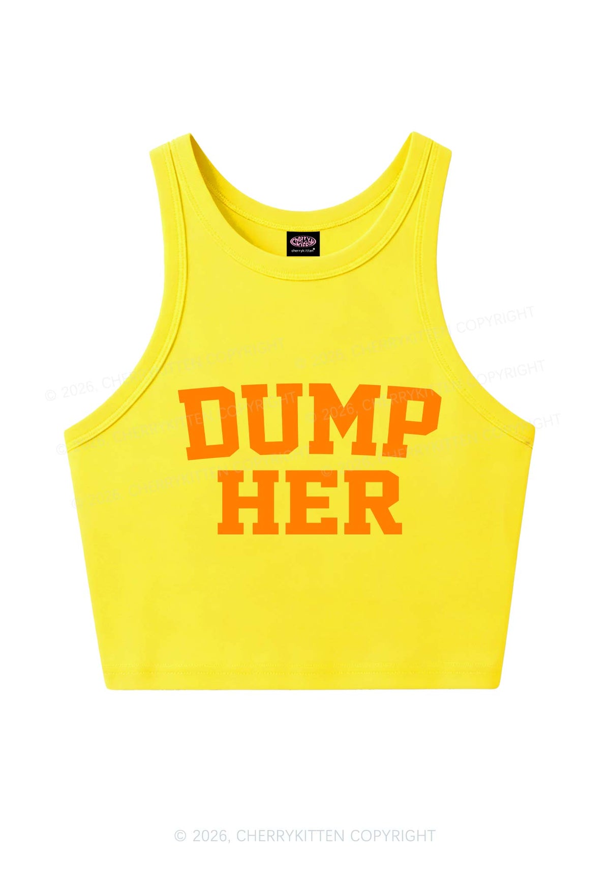 Dump Her Y2K Crop Tank Top Cherrykitten