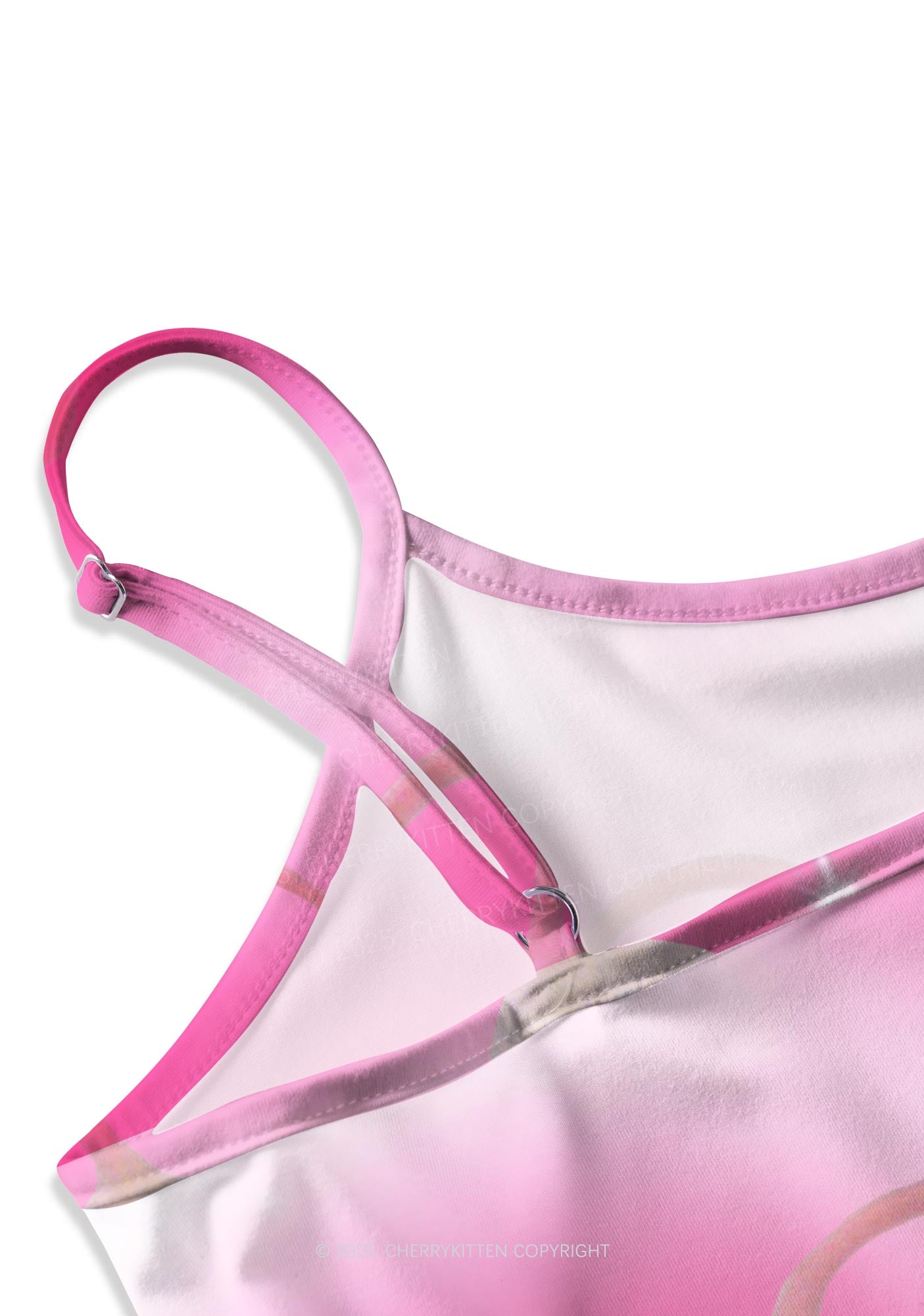 Pink Sweet Rats Valentine's Day Y2K Print Cami Crop Top Cherrykitten