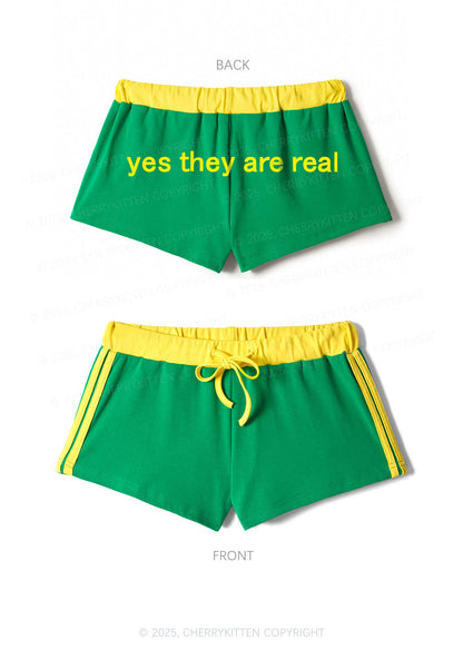 Yes They Are Real Y2K Drawstring Mini Shorts Cherrykitten