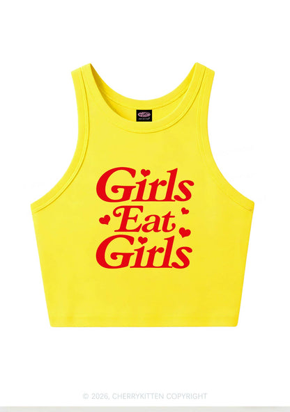 Girls Eat Girls Pride Y2K Crop Tank Top Cherrykitten