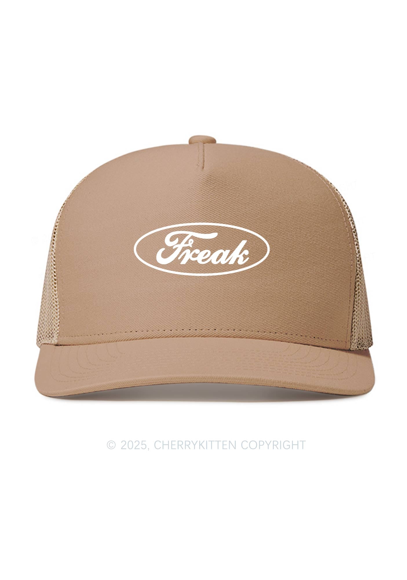 Oval Freak Y2K Trucker Mesh Hat Cherrykitten