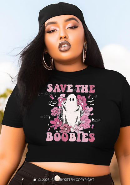 Save The Boobies Halloween Baby Tee Cherrykitten