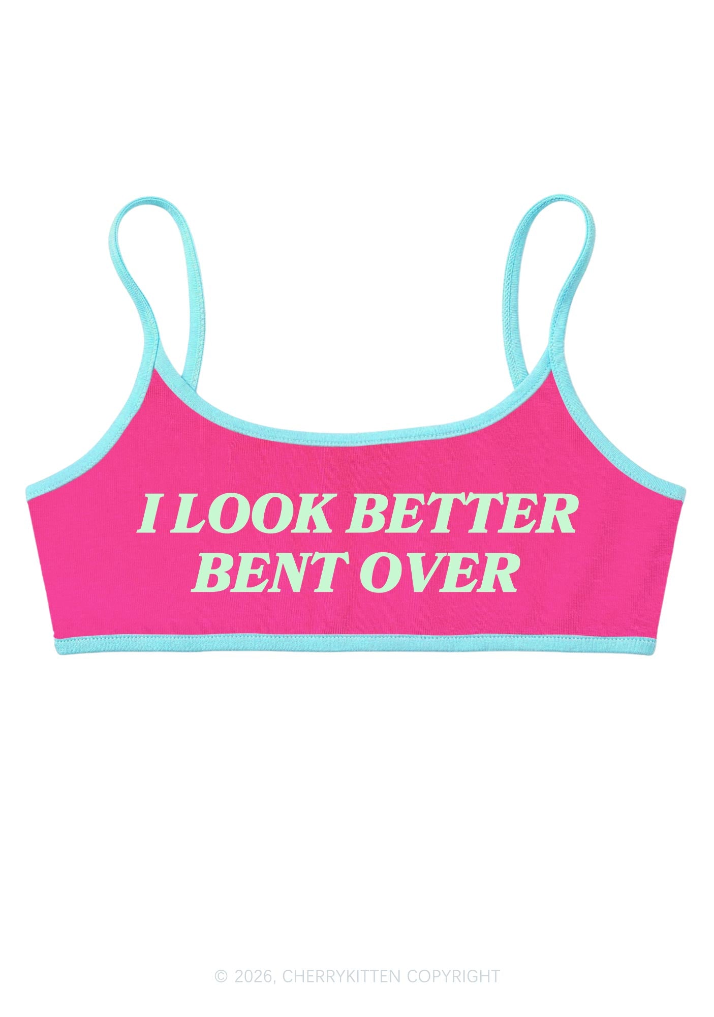 Look Better Bent Over Y2K Super Crop Cami Cherrykitten