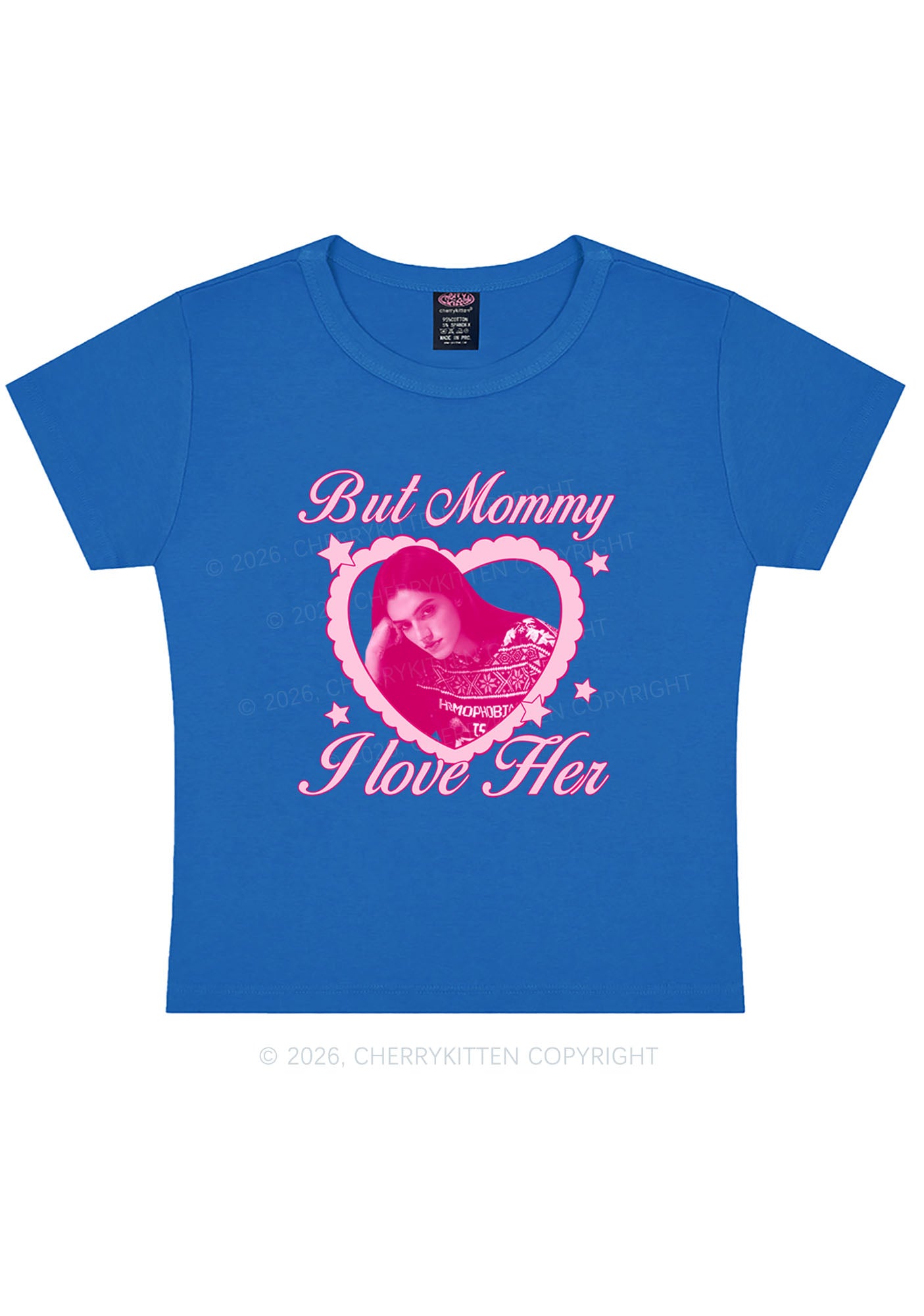 Custom But Mommy I Love Her Y2K Baby Tee Cherrykitten