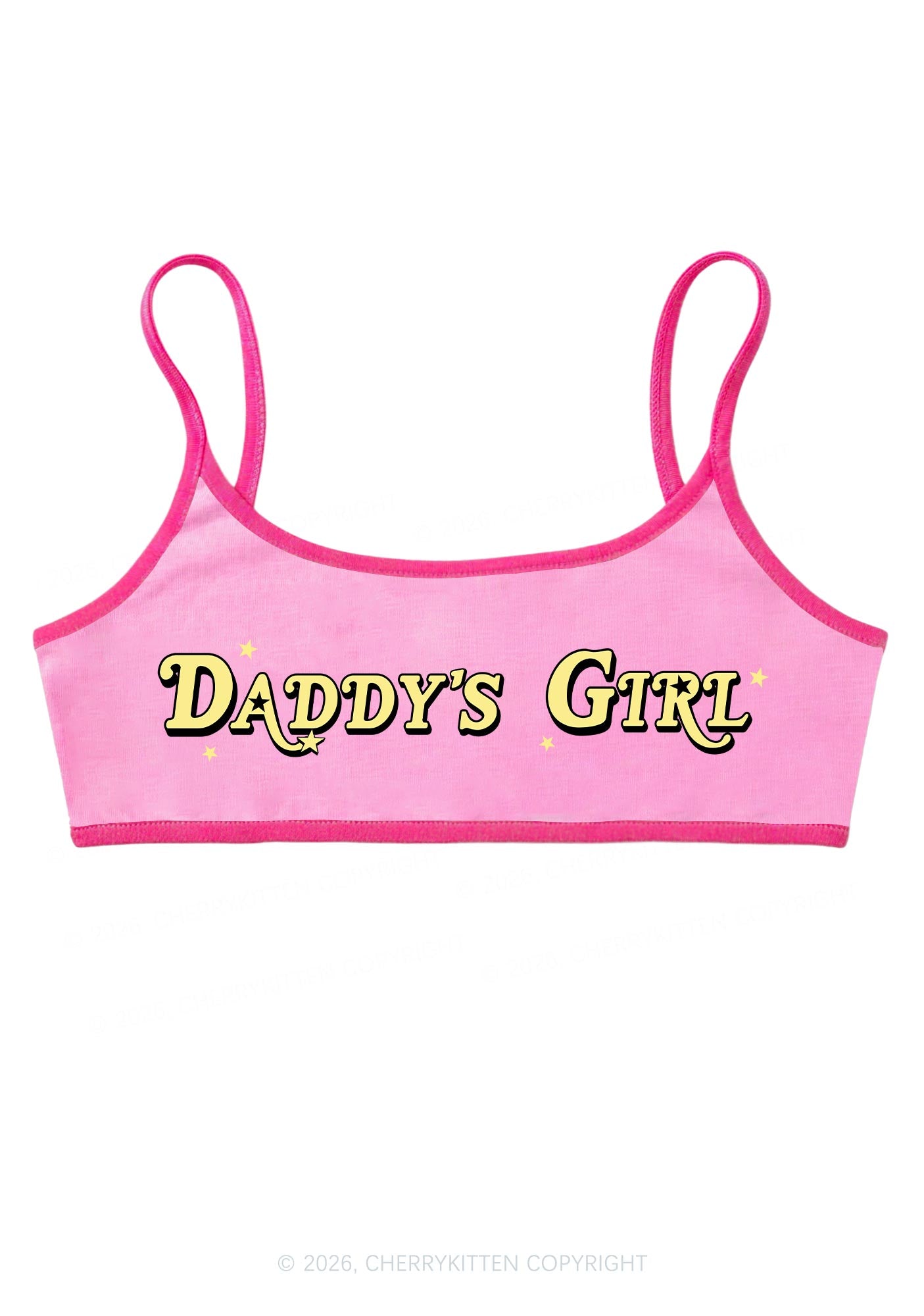 Daddys Girl Y2K Super Crop Cami Cherrykitten