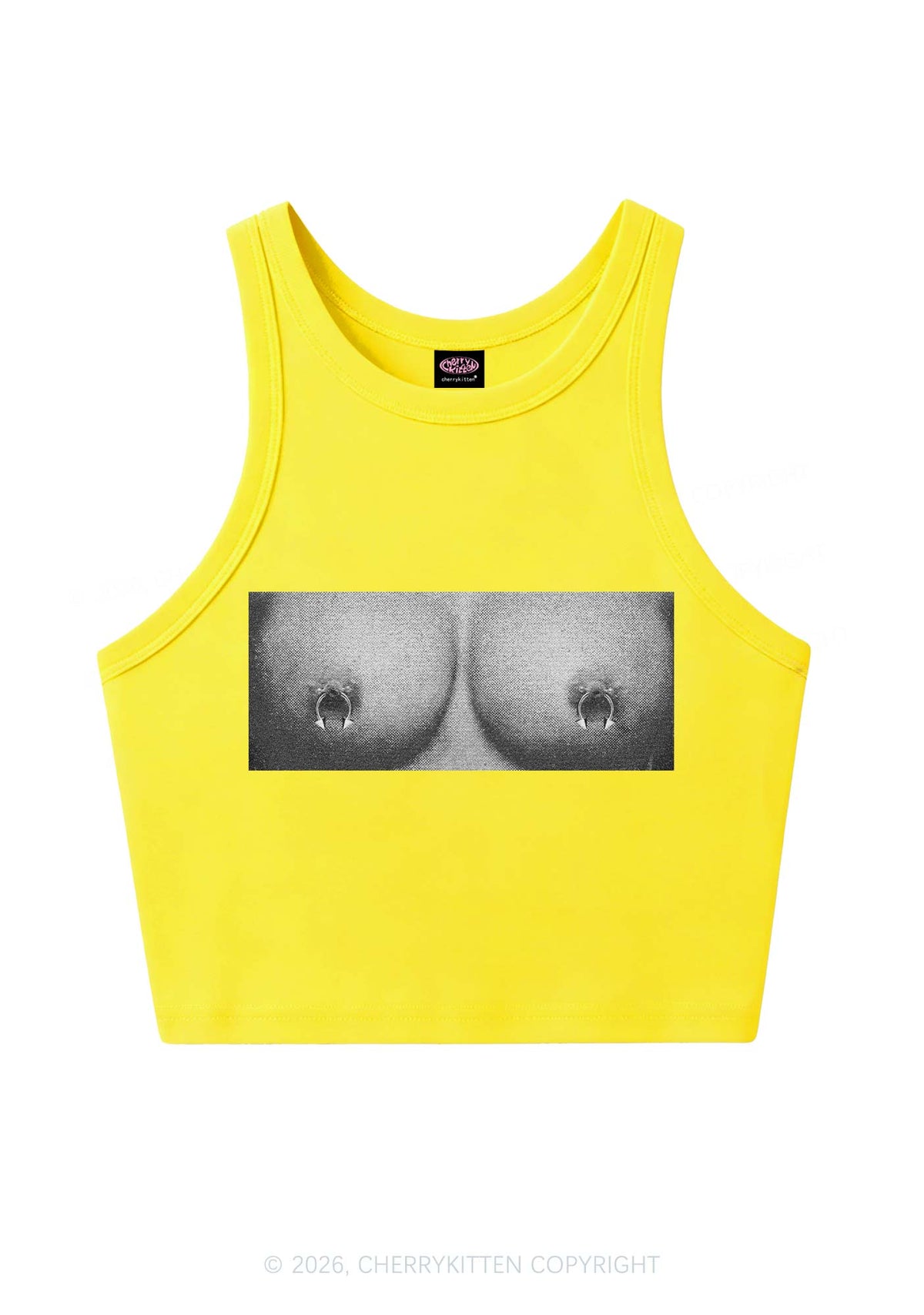 Nxpple Rings Y2K Crop Tank Top Cherrykitten