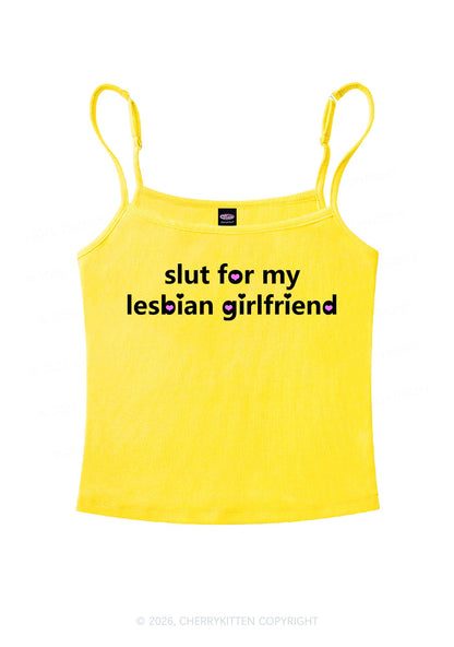 Slxt For My Lesbian GF Pride Y2K Spaghetti Strap Cami Cherrykitten