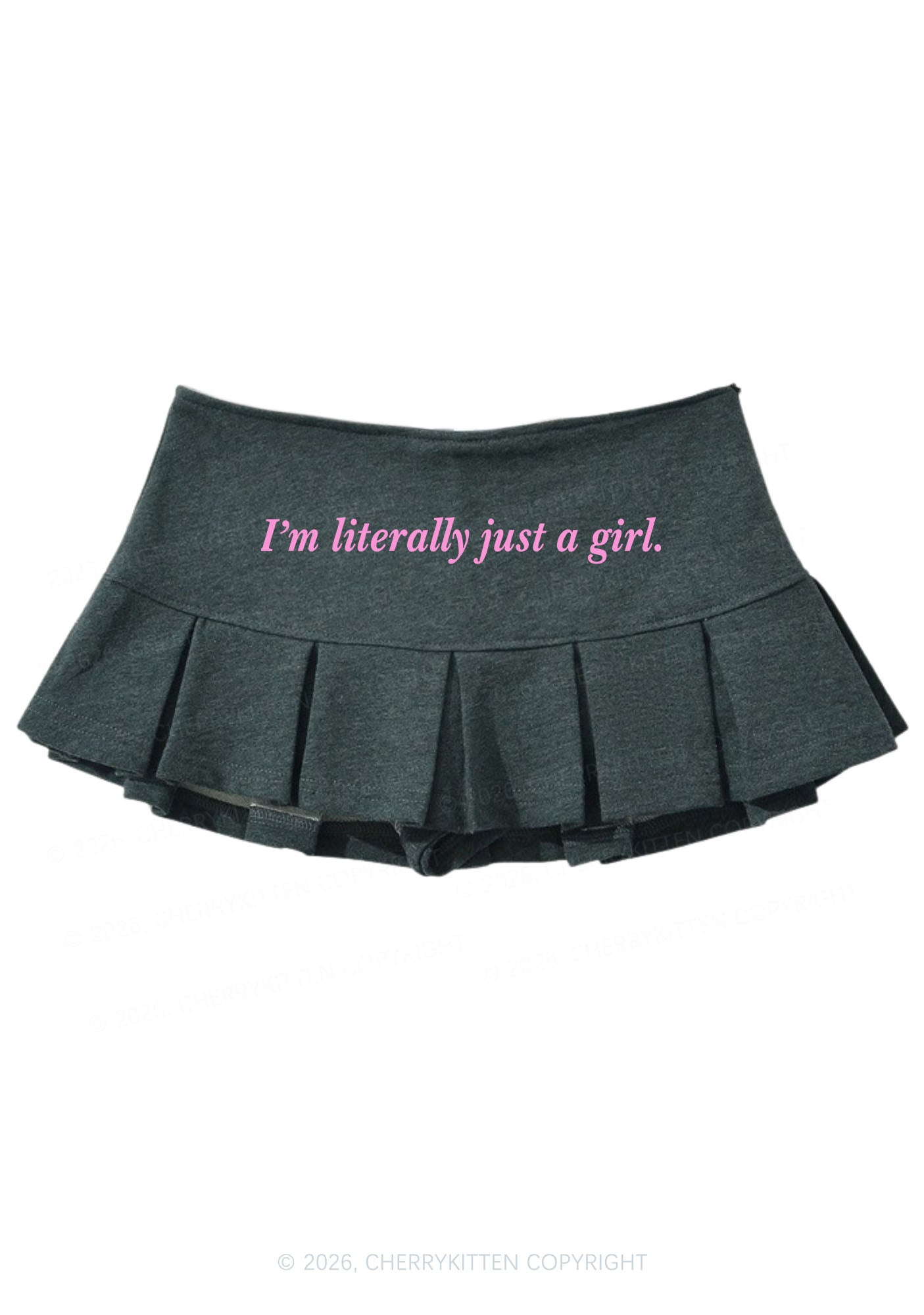 Literally Just A Girl Y2K Mini Pleated Skirts Cherrykitten