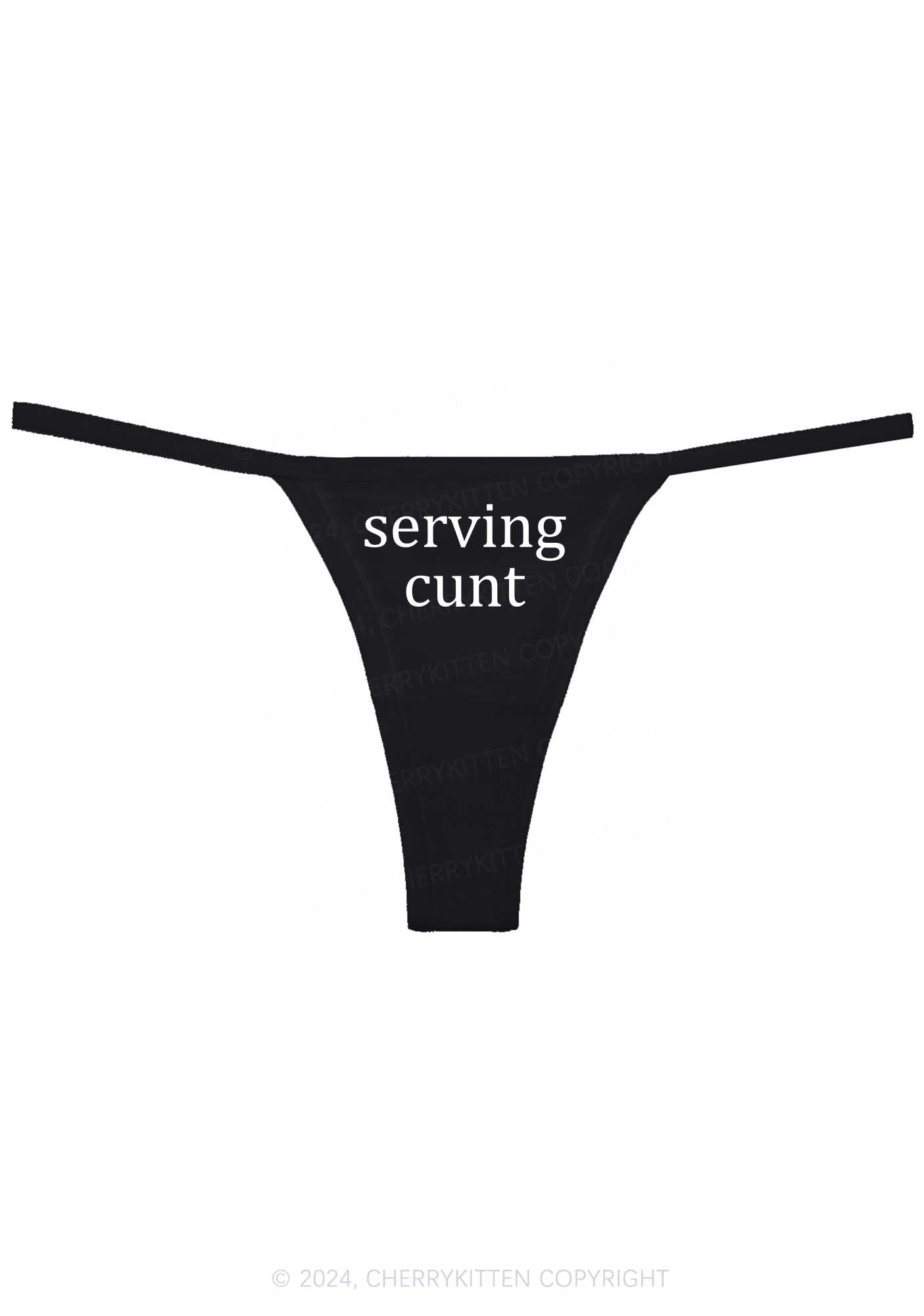 Serving Count Y2K Flat String Thong Cherrykitten
