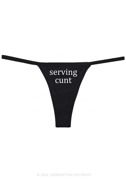Serving Count Y2K Flat String Thong Cherrykitten