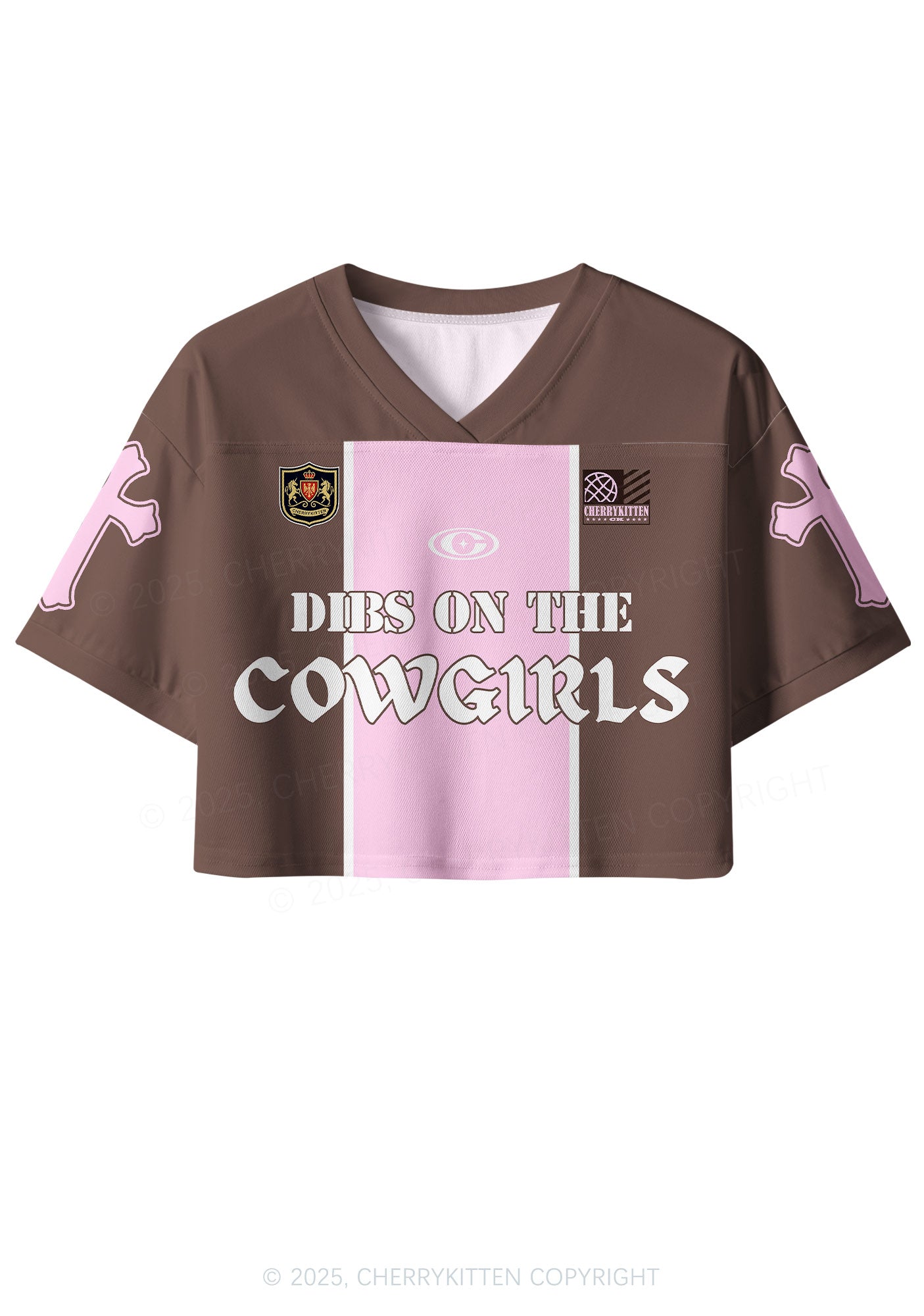 Custom Dibs On The Cowgirls Y2K Crop Sport Jersey Shirts Cherrykitten