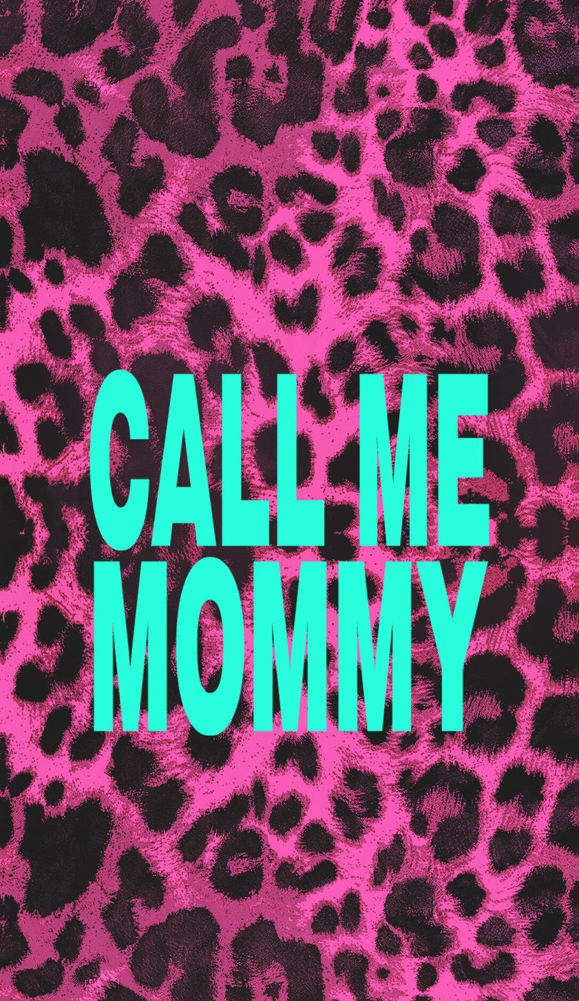 Call Me Mommy Pink Leopard Y2K Phone Case Cherrykitten