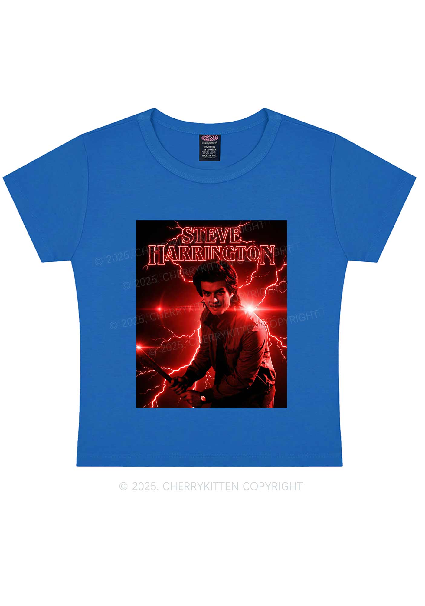 SH Red Lightning Y2K Baby Tee Cherrykitten