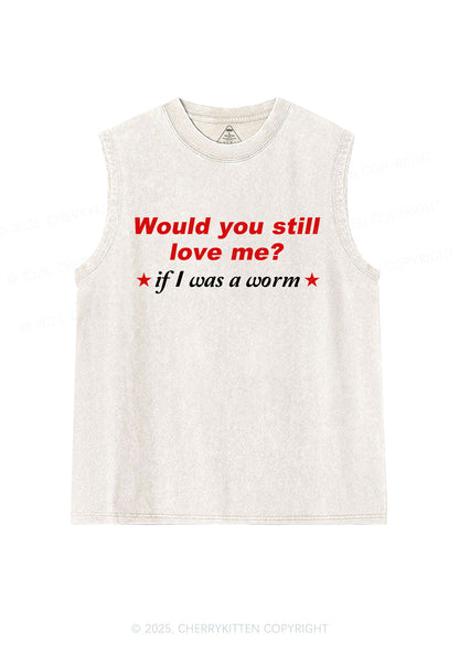 Would You Love Me Y2K Washed Muscle Tank Cherrykitten
