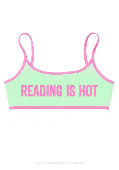 Reading Is Hot Y2K Super Crop Cami Cherrykitten
