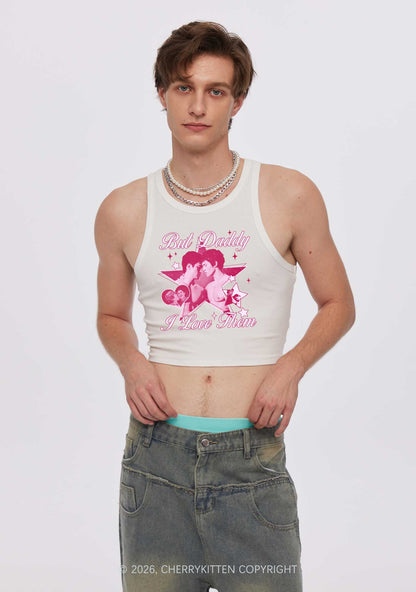 But Daddy I Love Them Star HR Y2K Crop Tank Top Cherrykitten