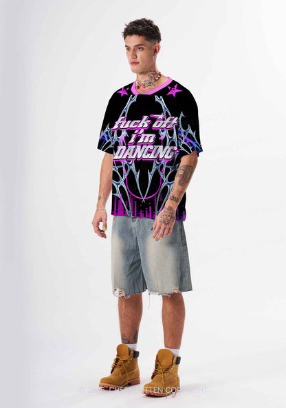 Fxxk Off Im Dancing Y2K Sport Jersey Shirts Cherrykitten