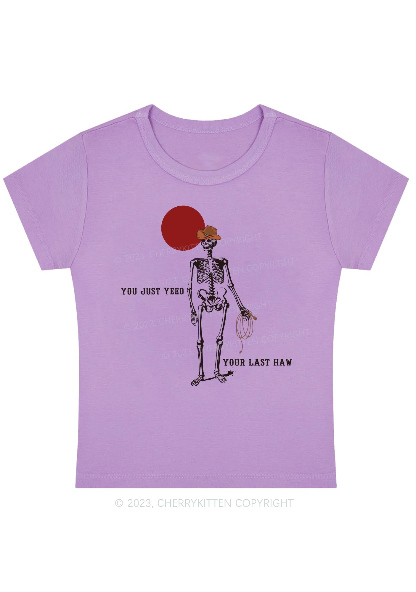 You Just Yeed Your Last Haw Halloween Baby Tee Cherrykitten