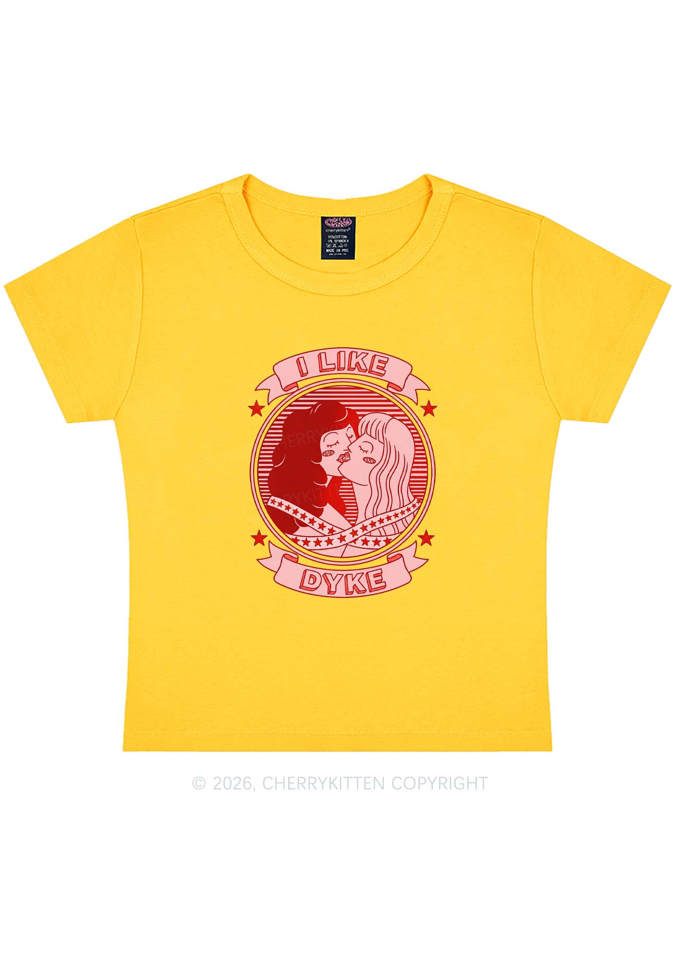 I Like Dyke Pride Y2K Baby Tee Cherrykitten