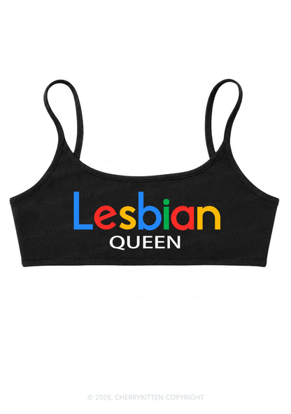 Lesbian Queen Pride Y2K Super Crop Cami Cherrykitten