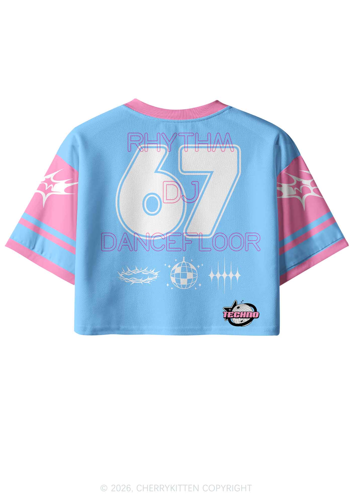 God Is A DJ Y2K Crop Sport Jersey Shirts Cherrykitten