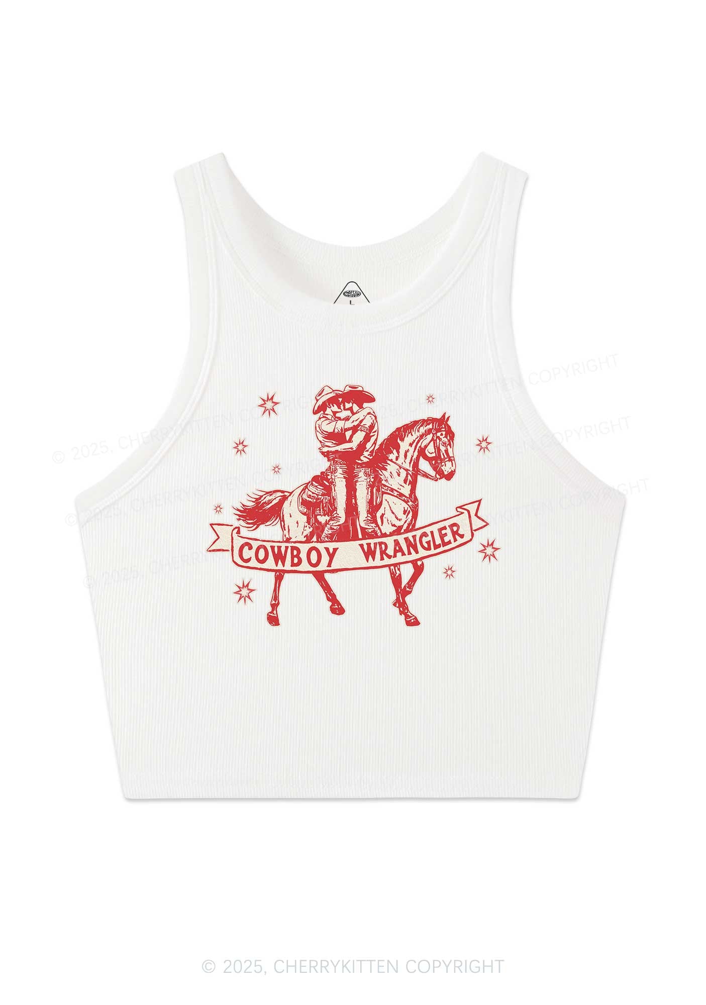 Cowboy Wrangler Pride Y2K Crop Tank Top Cherrykitten