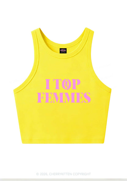 I Top Femmes Pride Y2K Crop Tank Top Cherrykitten