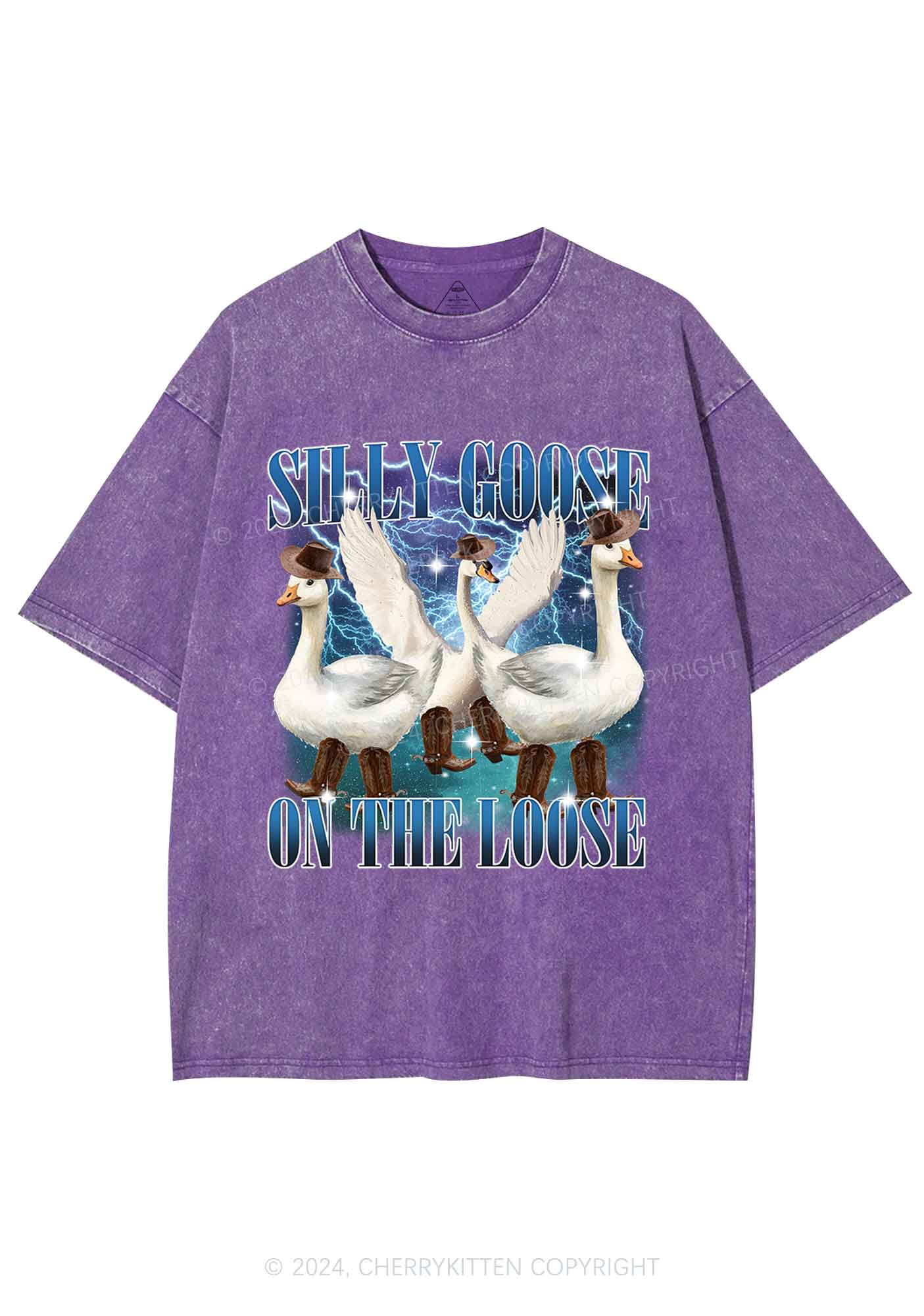 Cowboy Goose Y2K Washed Tee Cherrykitten
