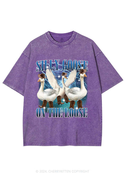 Cowboy Goose Y2K Washed Tee Cherrykitten