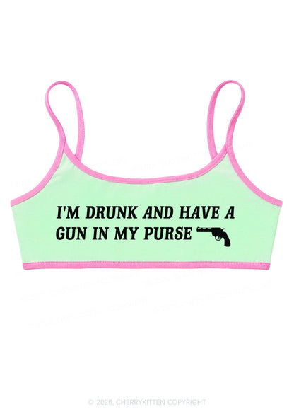 Im Drunk Y2K Super Crop Cami Cherrykitten