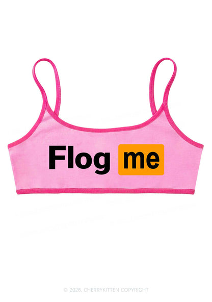 Flog Me Y2K Super Crop Cami Cherrykitten