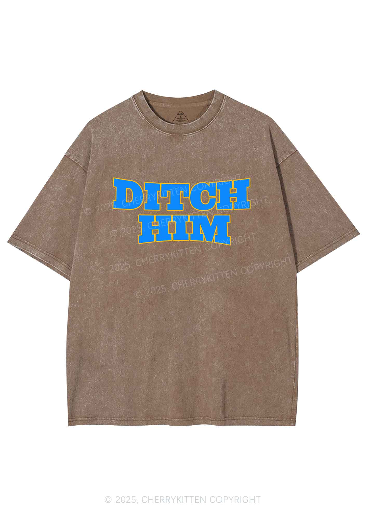 Ditch Him Pride Y2K Shirts Washed Tee Cherrykitten