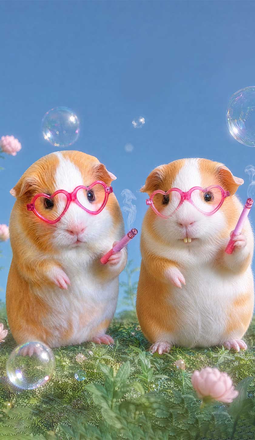 Two Smoking Guinea Pigs Y2K Phone Case Cherrykitten