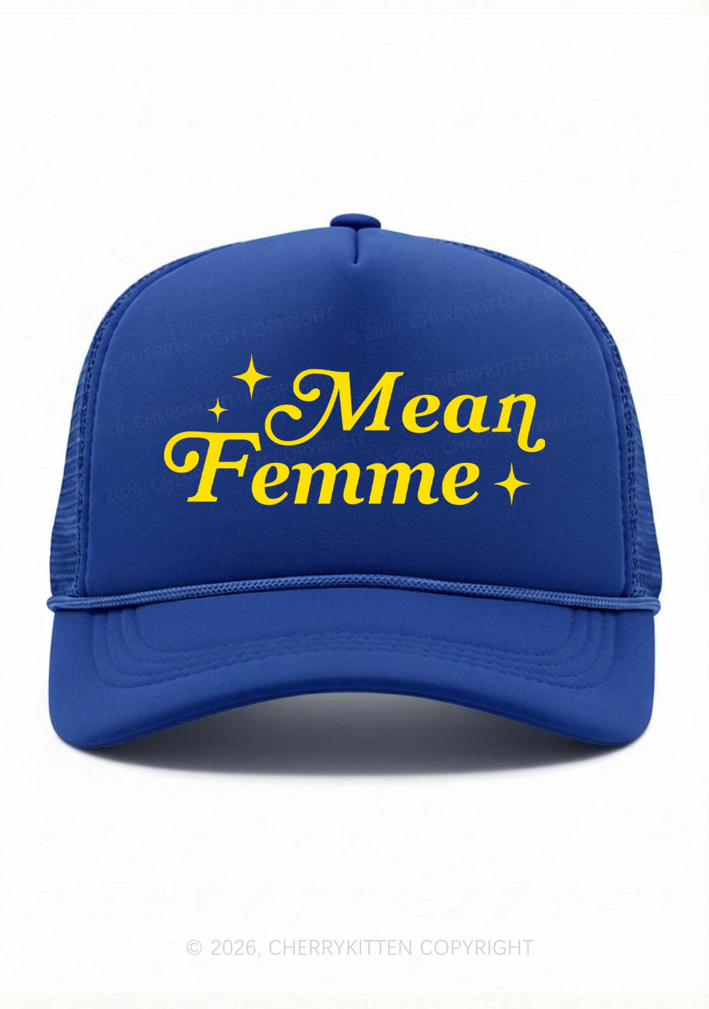 Mean Femme Pride Y2K Trucker Hat Cherrykitten