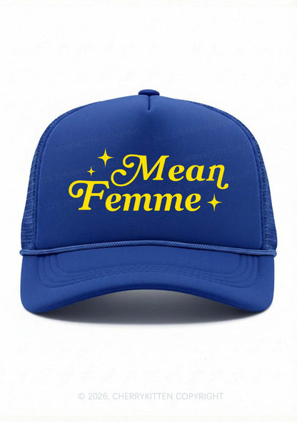 Mean Femme Pride Y2K Trucker Hat Cherrykitten