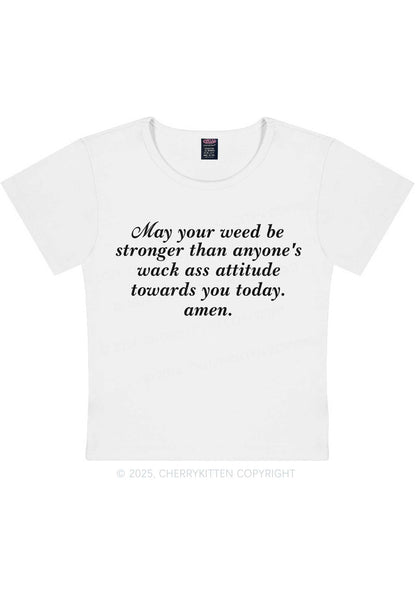 Stronger Than Wack Attitude Y2K Baby Tee Cherrykitten