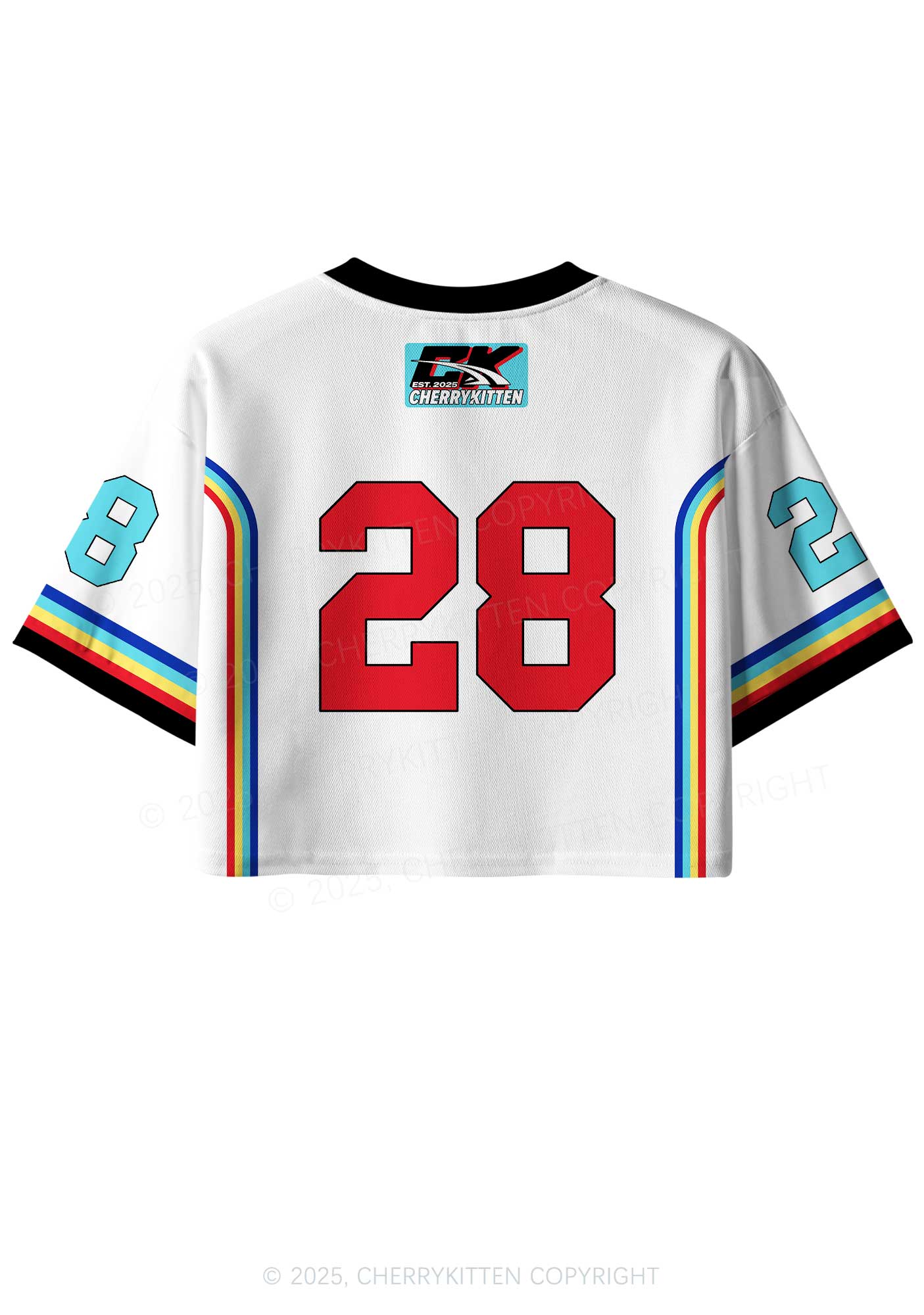 Custom White Hubby Valentine's Day Y2K Crop Sport Jersey Shirts Cherrykitten