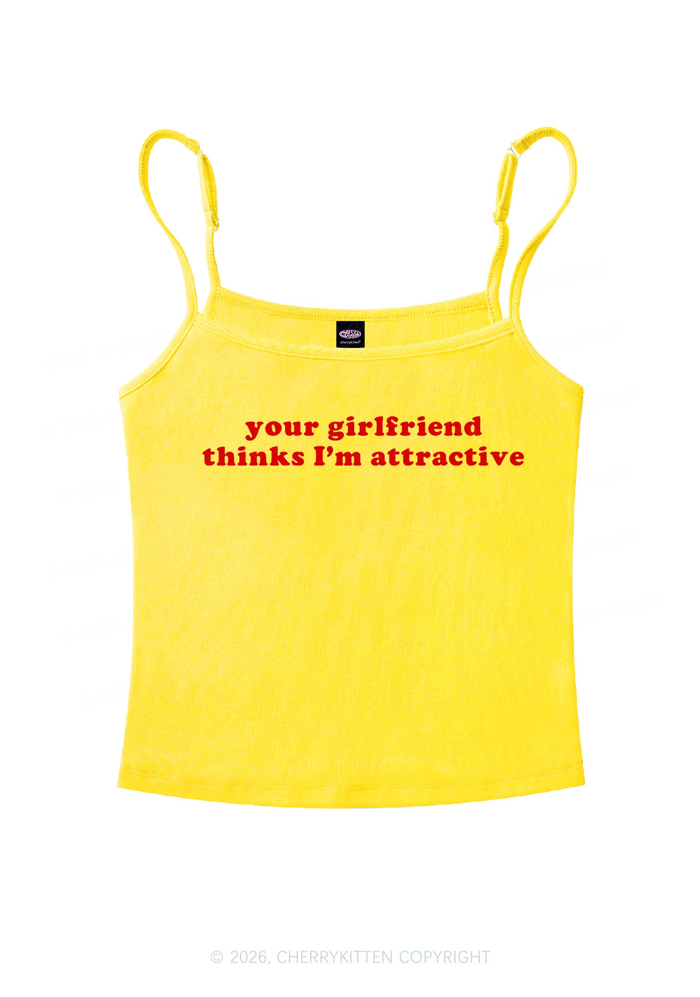 Im Attractive Pride Y2K Spaghetti Strap Cami Cherrykitten