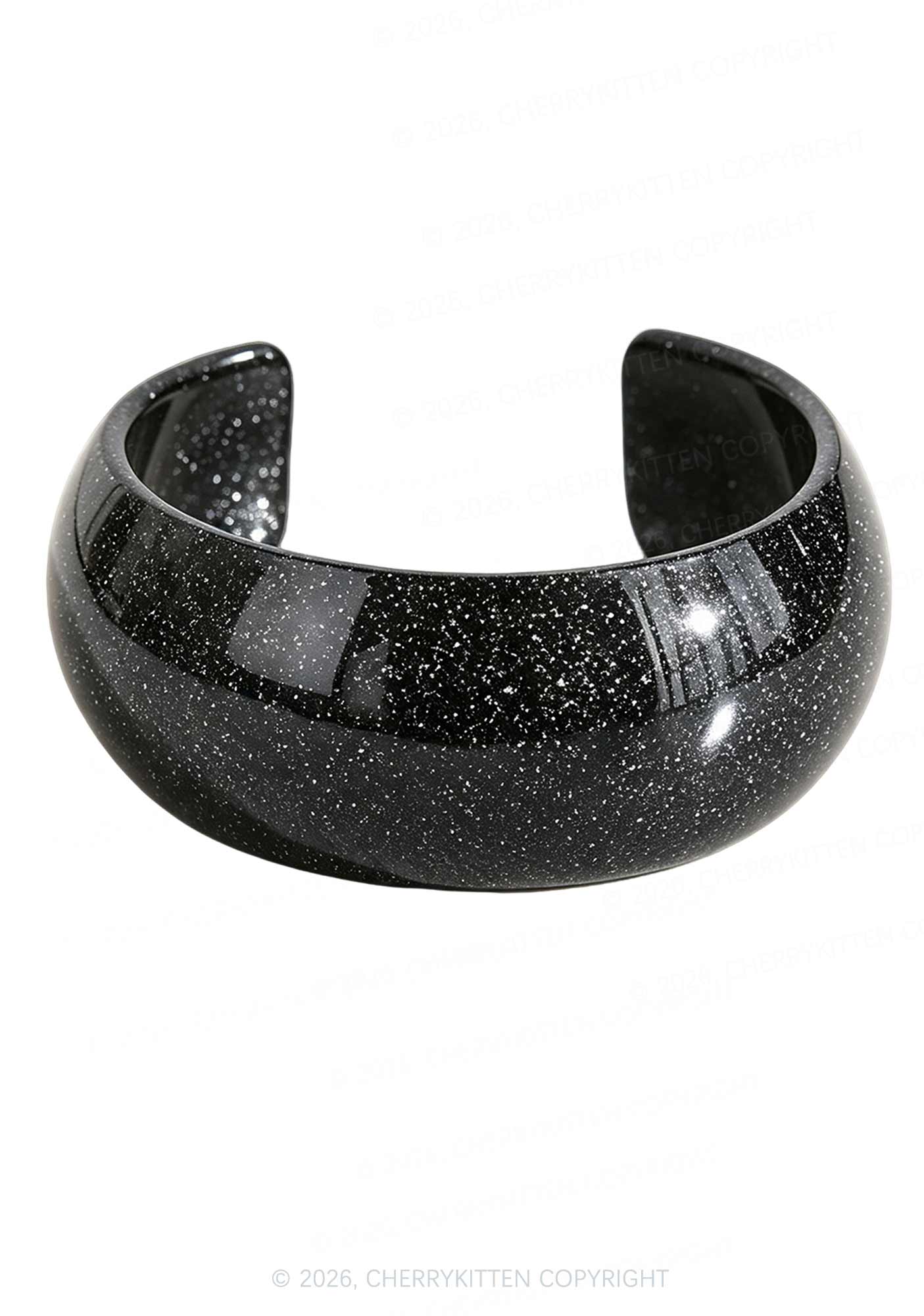 Glitter Candy Color Y2K Open Bangle Cherrykitten