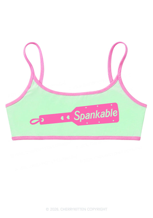 Spankable Y2K Super Crop Cami Cherrykitten