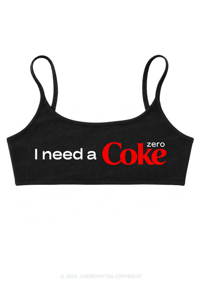 I Need A Cola Y2K Super Crop Cami Cherrykitten