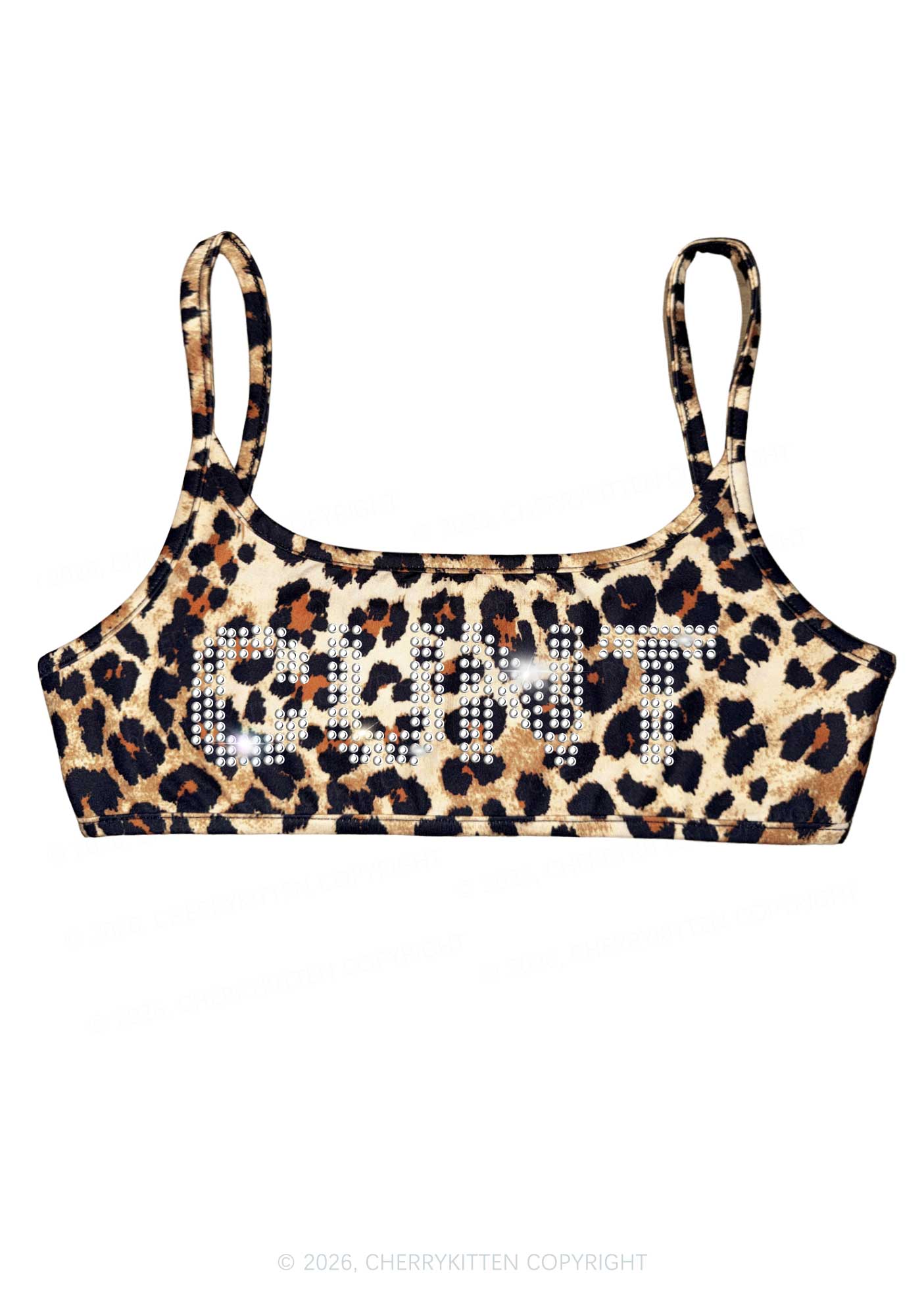 Rhinestone Cxxt Y2K Super Crop Cami Cherrykitten