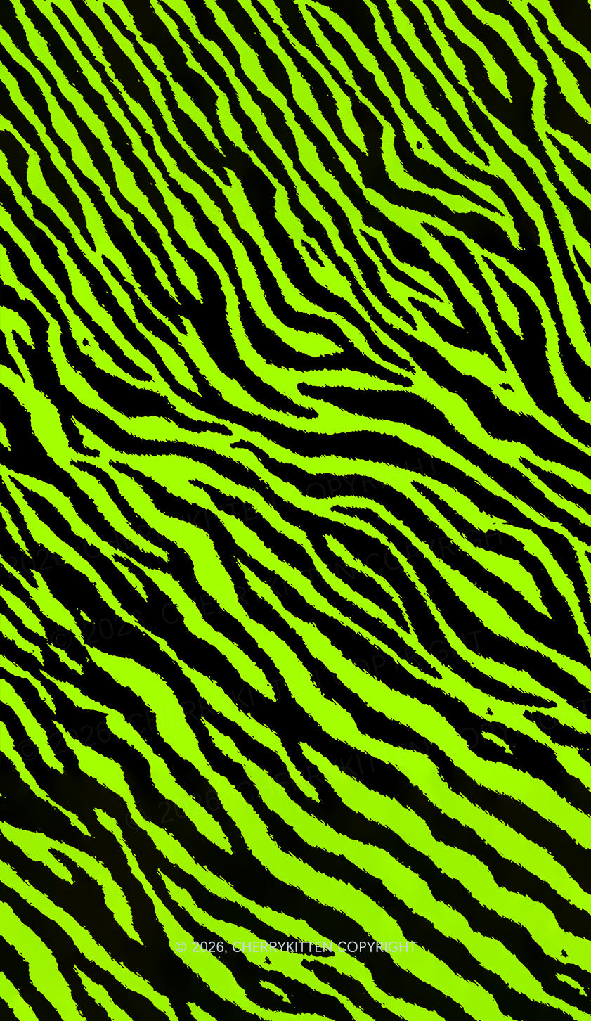 Green Zebra Y2K Phone Case Cherrykitten